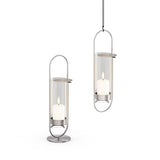 OVAL CANDLE 35 silber