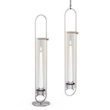 OVAL CANDLE 55 silber