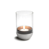 GRAVITY CANDLE Windlicht silber