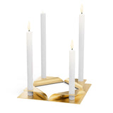 SQUARE CANDLE Kerzenhalter-Set gold