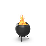 Höfats MOON 45 all black Feuerkorb Niedriger Fuß