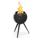 Höfats MOON 45 all black Feuerkorb Hoher Fuß